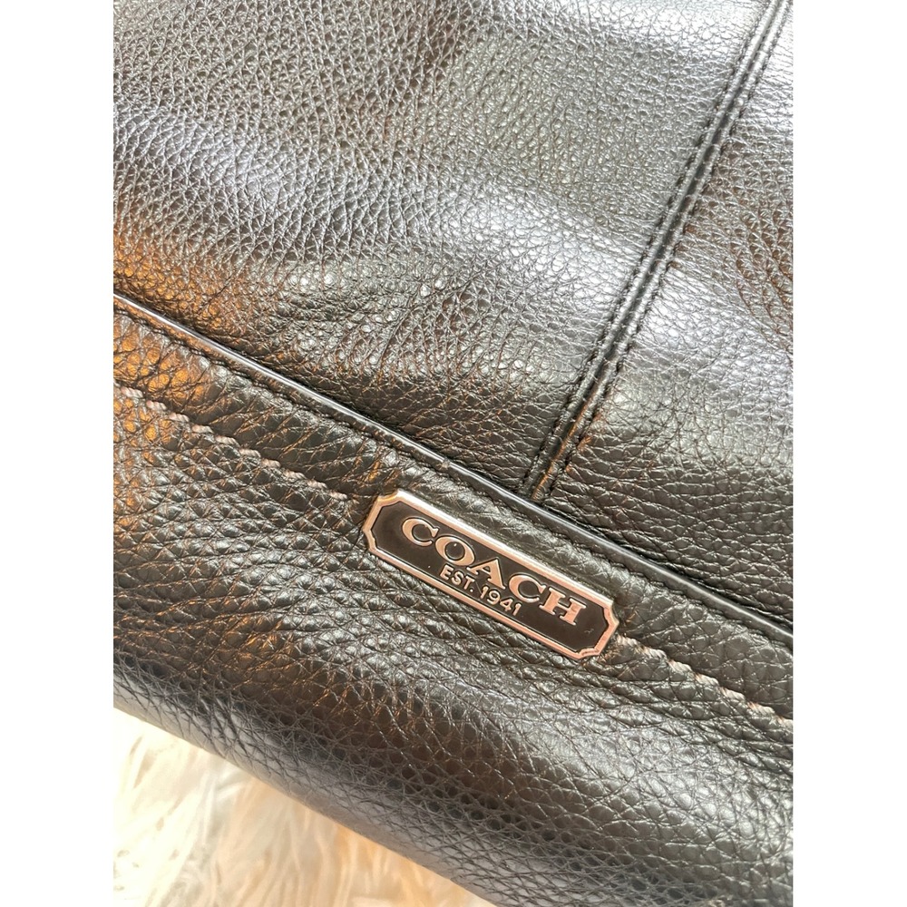Coach Park Carrie Pebbled Leather Tote Bag - Picture 2 of 15